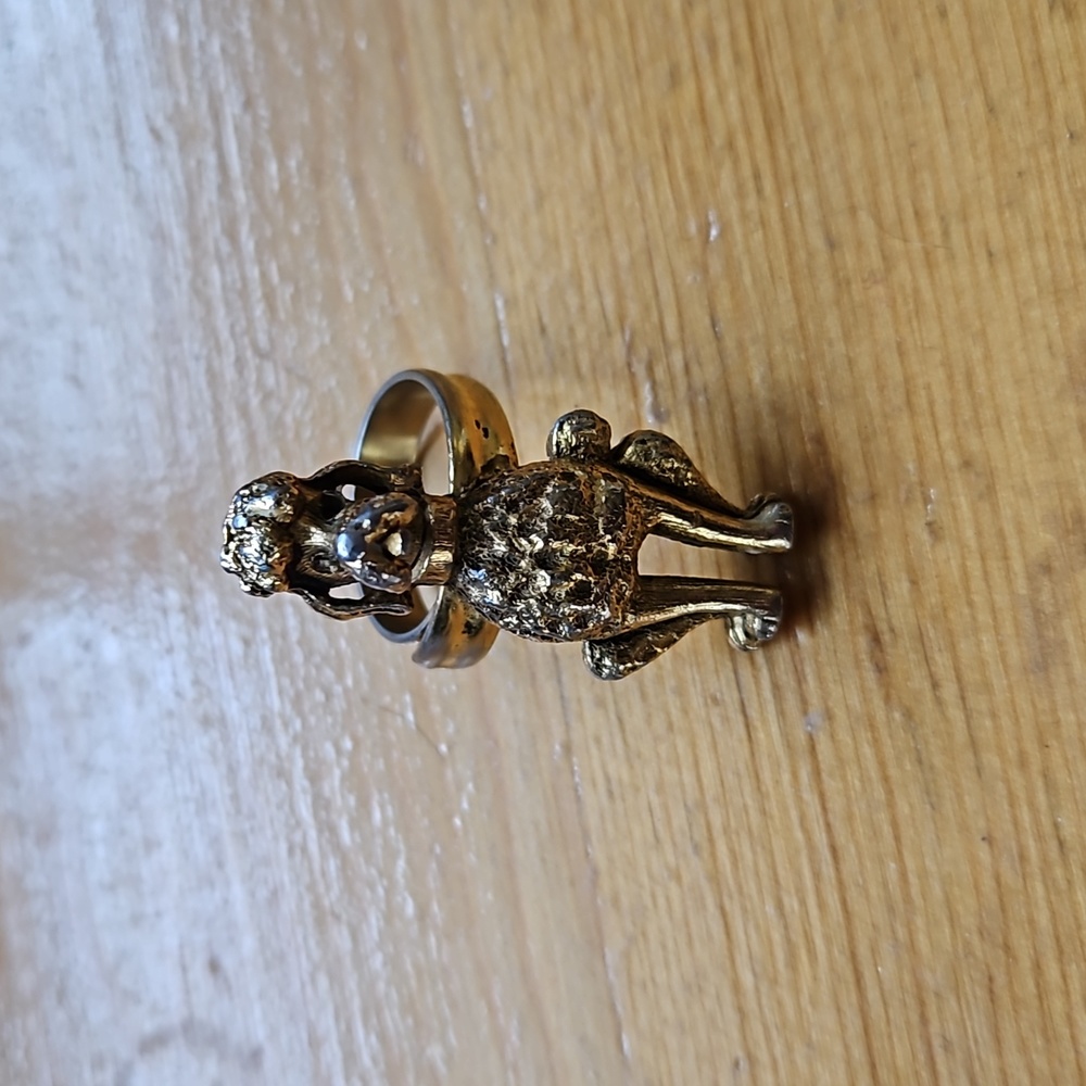 1960s poodle ring adjustable
